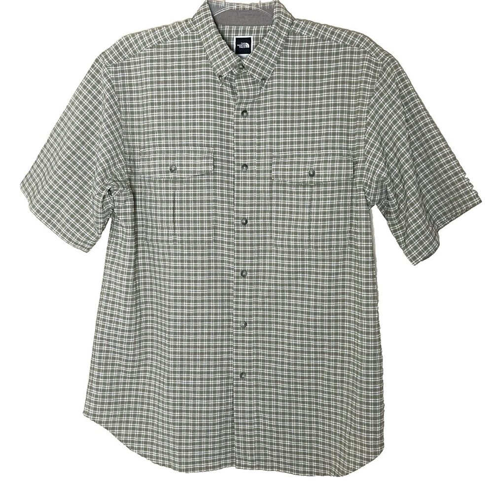 The North Face Short Sleeve Button Down Camp Shirt Men's Medium Gorpcore Outdoor